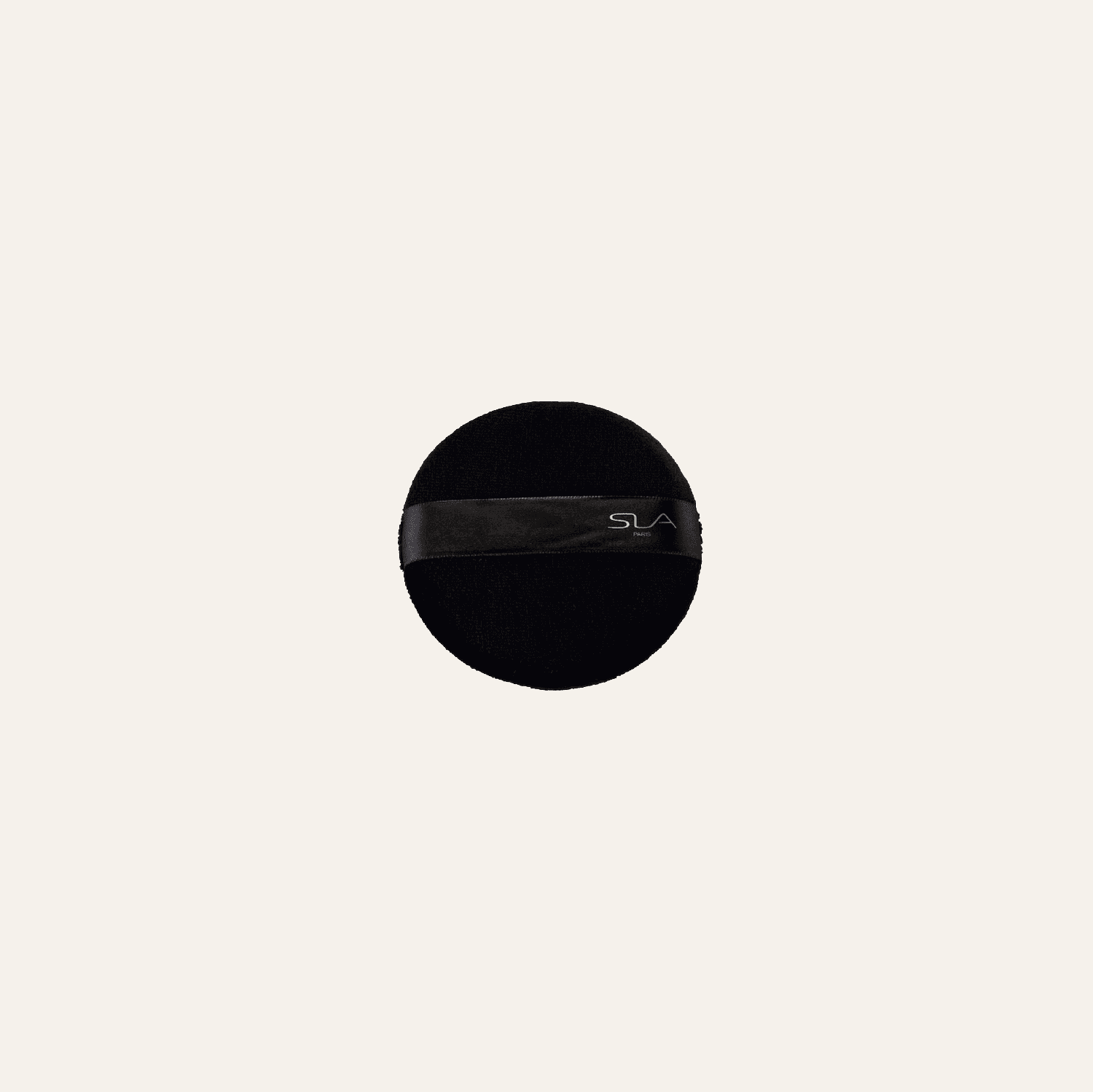 Houppette velours noir diam 9 cm